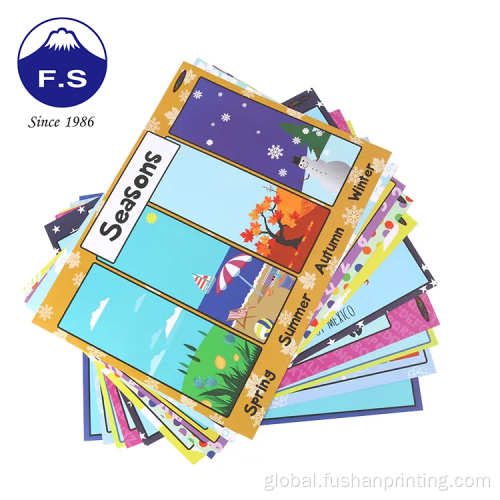 Business Catalogue Poster Custom full color art paper gloss laminated poster Supplier